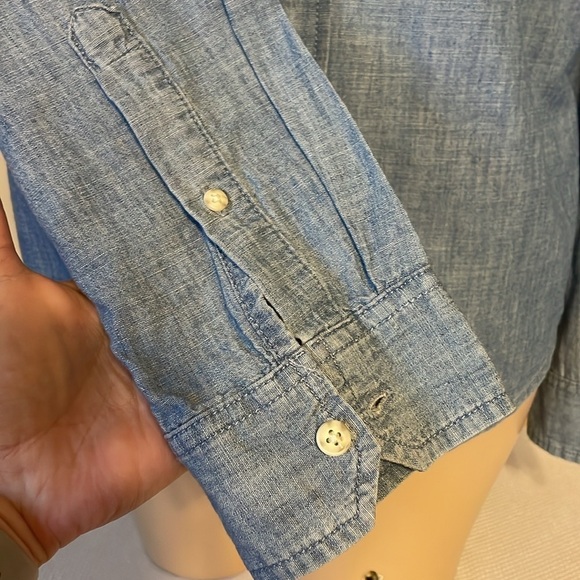 Goodfellow & Co Men's XXL Blue Denim Shirt button down long sleeve cotton NWT - Picture 3 of 10